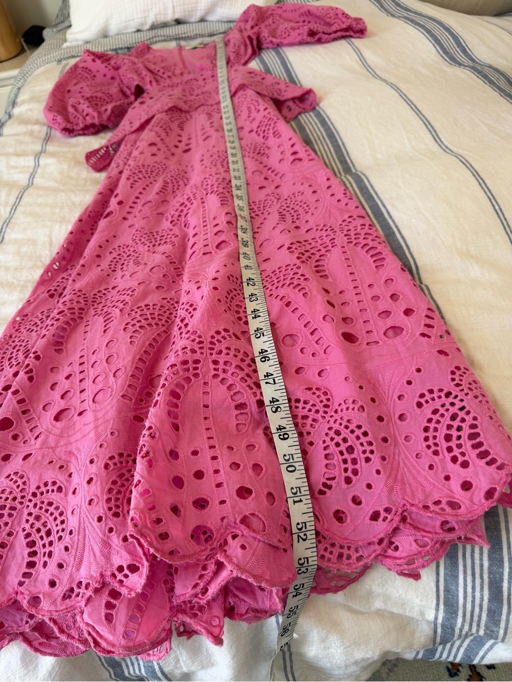 FARM Rio Pink Richilieur Midi Dress Size Small - Picture 14 of 14